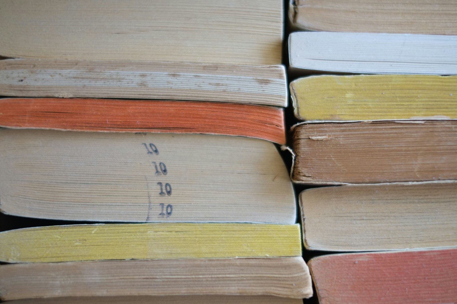 A stack of old books.